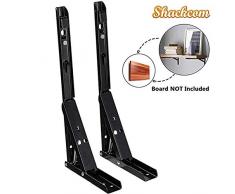 Klappbare Regalhalterungen - Hochleistungsklappbare Regalhalterung aus Metall for Tischbänke, Regalscharnier zur Wandmontage Platzsparende DIY-Halterung (Size : 335mm*130mm)