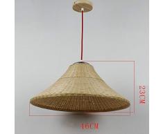 mjk Vintage Lichter Weihnachtslichter Deckenleuchte Lampe Licht, Deckenleuchten, Kronleuchter, Lampe Kronleuchter in Rattan, Tischbar Restaurant Engineering Glühbirne der abgehängten Decke am Draht d