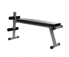 ScSPORTS Bauchtrainer klappbar, Trainingsbank verstellbar, Sit-Up Bank mit Beinfixierung, schwarz
