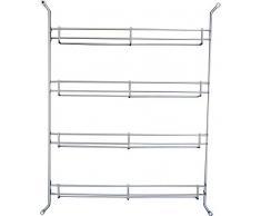 Fuchs 24er Gewürzregal leer in silber abgewinkelt, 1er Pack