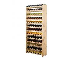 MODO24 Weinregal Flaschenregal Weinschrank für 91 Flaschen RW-3-91