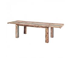 Esstisch Vintage Stil Shabby Chic Massiv Esszimmertisch Tisch 180-280 x 90 Landhausstil Massivholz Holz Mango massiv