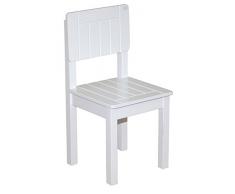 roba Kinderstuhl, Stuhl mit Lehne für Kinder, weiß lackiert, HxBxT: 59x29x29 cm, Sitzhöhe 31 cm
