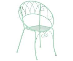 Dehner Gartensessel Luca, ca. 58 x 65 x 83 cm, Metall, pulverbeschichtet, Mint