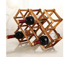 SJGDBN-zdnjhzk hochwertige Holz weinflaschenregal kreative praktische Faltbare Wohnzimmer Dekoration Schrank Wein Display lagerregal