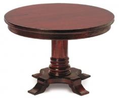 MiniMundus Biedermeier Tisch, rund für das Puppenhaus, Bausatz