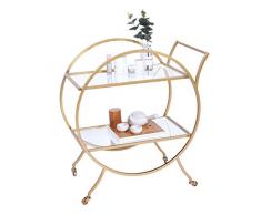 XLong-Home Hotel Wohnzimmer Regal Schlafzimmer Mobile Dining Rack Snacks Wein Wagen Trolley Home Rack