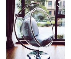 SMGPYHWYP Transparenter Bubble Chair (Glaswiege) Hängender Korb (Stuhl) Innenbalkon Startseite Hemisphere Chair Space Chair Swing Chair