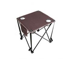HHGO Praktische Klapptisch, Multifunktionale Leinwand Freizeit Tisch, Kunststoff Indoor-Outdoor-Picknick Partytisch Campingtisch