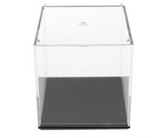 MagiDeal Tisch Vitrine Würfel Acryl Schaukasten Staubdicht Ausstellung für Anime-Figuren, Plüschfigur, Modelle oder anderes Spielzeug - 7x7x7cm