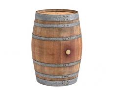 Temesso Stehtisch aus gebrauchtem Weinfass, Dekofass, Gartentisch aus Holzfass - Fass unbehandelt Orig