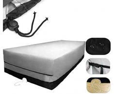 Objektschutzhülle Tollmllom Freizeitmöbel Abdeckungen 600Oxfor6 Sitzmöbel Schutz Outdoor Staub UProtection Bottom gebaut Seil for die meisten Möbel (Color : White, Size : 270 x 180 x 90cm)