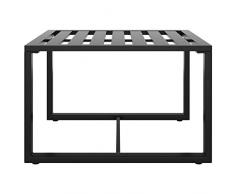 Festnight Couchtisch Aluminium Anthrazit für Innen- und Außenbereich Beistelltisch Gartentisch Teetisch Tisch Balkontisch Kaffeetisch Sofatisch 60 x 60 x 38 cm (L x B x H)