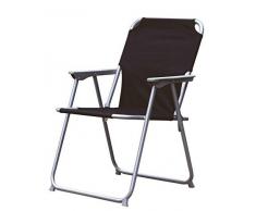 Spetebo Piccolo Klappstuhl in schwarz - praktisch und bequem - Ideal für unterwegs!