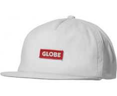 Globe Herren Bar Cap Kappe, weiß, Einheitsgröße