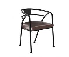 XIAO YING Nordic Iron Desk Chair/Verhandlungsstuhl/Stuhl zurück/Lounge Stuhl/Antik Esszimmerstuhl/Soft Bag Stuhl/Bürostuhl Konferenzstuhl Kreativer Hocker
