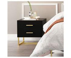 AWJ Schlafzimmermöbel Chic Nachttisch White 2-Fach-Rechtecktisch für Schlaf- / Wohnzimmer 15.7x17.7x19.7 Zoll