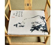 QTQHOME Chinesische Stuhlkissen, Stoff, Esszimmerstuhl-Kissen, Esstisch-Stuhl, Antik-Stuhl-Kissen, modernes Teehaus