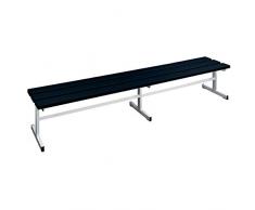 Wolf Garderobenbank - Sitzfläche einseitig - schwarz, 2000 mm Länge - Bank Bank aus Holz Metall Kunststoff Bänke Bänke aus Holz Metall Kunststoff Garderobenbank Garderobenbänke Kunststoff-Bank Kunststoff-Bänke Mehrzweckbank