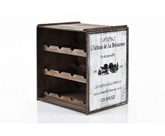 Weinregal (Hell) Flaschenregal Regal Weinschrank Küchenregal Vintage Used Shabby chic