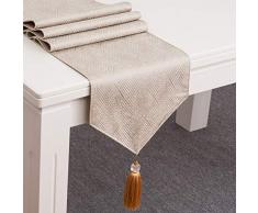 Esstisch Tischfahne Streifen Tischdecke Tv Schrank Stoffbezug Bettfahne Teetisch Ammer Betttuch 35 * 160cm Milchig weiß