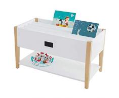 Blumenregal Regal Bücherregal aus massivem Holz for Kinder, bodenstehender Aufbewahrungsorganisator MULTIPURPOSE Safety Display-Regal Wohnzimmer Natural Primary-B 85x43x45cm (33x17x18inch), Größe: 60x