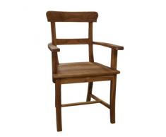 Jungbrunnen Armlehnstuhl aus Teak Marioto Kasar, unbehandelt