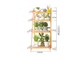 KELE Hölzerne Das pflanzenregal Blumen Rack Pot, Bambus Blumentreppe Blumenregal aus Holz Indoor Outdoor Bonsai Anzeigen Inhaber-F