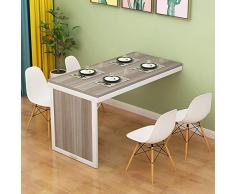 Wand-Klapptisch,Wand-Blatt-Klapptisch,Wandklapptisch aus massivem Holz mit ökologischem Brett, kleine teleskopierbare Wohnwand-100 * 60 * 75