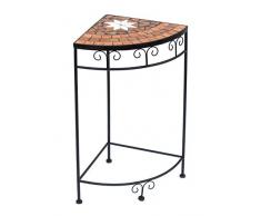 DanDiBo Blumenhocker Mosaik Eckregal 62 cm Blumenständer 12013 Beistelltisch Pflanzenständer Mosaiktisch Ecke