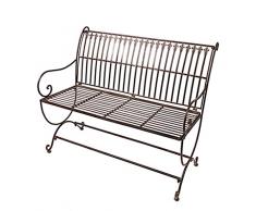 DR-060 GARTENBANK ANTIK Nostalgie LANDHAUSSTIL NEU GARTENMÖBEL Metall Park Bank Eisen
