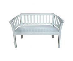 SEDEX Gartenbank Veronica 2er Bank Holzbank Massiv Hartholz Weiß Sitzbank Aus Eukalyptus