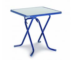 BEST 26527020 Scherenklapptisch Primo quadratisch 67 x 67 cm, blau