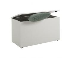 FMD Möbel 651-002 Sitztruhe Hocki 2, circa 80 x 44,9 x 40 cm, weiÃ