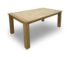 Neo-Therm Teaktisch Mayong 170x100x78, Antiqe Sanded, Esszimmertisch, Gartentisch