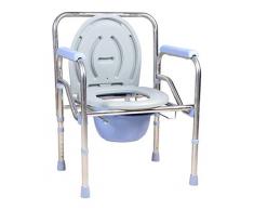 YAMEIJIA Bedside Commode - Bariatrische Sitzkommode für Erwachsene, Behinderung, ältere Menschen - Für die meisten Liner - höhenverstellbar, zusammenklappbar, tragbar, leicht,