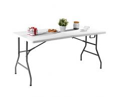 COSTWAY Klapptisch Campingtisch Biertisch Koffertisch Esstisch Tisch klappbar Gartentisch Balkontisch (M)