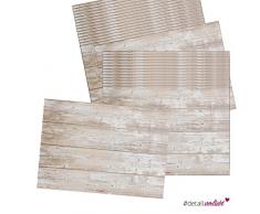 Papier-Tischset Holz hell,used-look, shabby-chic, in DIN A3, dv_121 – Ideal als Unterlage für Teller, Besteck und Gläser | Tisch Tischset Tischdecke Platzmatte Platz Esstisch Menü Essen Dinner #detailverliebt