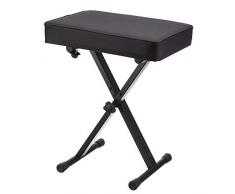 ZYJ Einfacher Klappstuhl Home Piano Hocker E-Piano Hocker Verstellbarer Hocker E-Piano Hocker Stuhl Erhu Hocker Piano Hocker Gitarrenhocker Three Block Schwarz