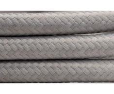 3x Betonlampedark edition (hängend), TextilkabelGrau (19 Farben wählbar), Deckenschiene 113 cm, incl. LED (GU10, Dimmbar), Esszimmerlampe Buchenbusch urban design