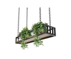 Flower stand Balkon Blumentopf Hängepflanze Ständer Geländer Regal Blumentöpfe Halter Blumentopf Organizer Display Lagerregal Pflanzregale Geeignet für die Balkondekoration