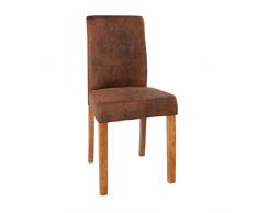 Invicta Interior Edler Esszimmerstuhl Kolonialstil Genua Whisky - braun Esszimmer Stuhl Konferenzstuhl Vintage Look Beine aus Sheesham Massivholz