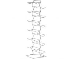 AmazonBasics - Weinregal im modernen Stil für 12 Flaschen, Chrom