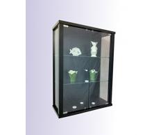 Hängevitrine Sammlervitrine Vitrine Hängeschrank Schwarz
