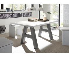 Esszimmertisch Esstisch Konferenztisch 160/90 Mr. A Graphit weiß matt