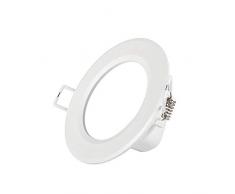 OUUED Kleines 3W LED-Downlight Ultra-dünnes Downlight Weißes Paneel Deckenleuchte IC-Einstufung Blendfreiheit Hohe Lichtdurchlässigkeit für Flur-Ausstellungsvitrine (Color : Lumière neutre (4000K))
