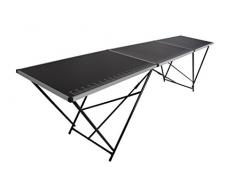 Beach & Pool Tapeziertisch Stahl 300x60 cm, faltbar, Multifunktionstisch, Malertisch, Klapptisch, Flohmarkttisch, Partytisch