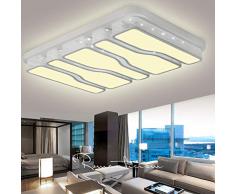 COOSNUG LED Deckenlampe Deckenleuchte Weiß-78W Warmweiß 3000K Quadrat Energiespar Wohnzimmer Schlafzimmer Korridor Acryl-Schirm Rahmen Flur Lampe Schlafzimmer Küche Energie Sparen Licht Modern Design