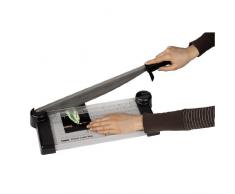 Hama Papierschneider mit Hebel, 33cm Schnittlänge, ProCut S 330 Plus (Hebelschneider für Papier/Folie, Schneidetisch mit Foto/DIN Skala, Fingerschutz) Papierschneidemaschine, Schneidegerät