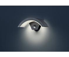 Trio Leuchten LED Außen Wandleuchte Ohio 220969142, Aluminiumguss Anthrazit, 6 Watt LED, IP54, Bewegungsmelder